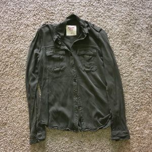 Army green button up